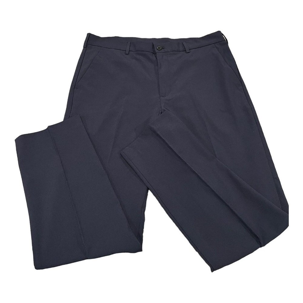 LINKS EDITION Flat Front CLASSIC NAVY Golf Pant‎ Comfortable Men's Sz 36x 30 NWT